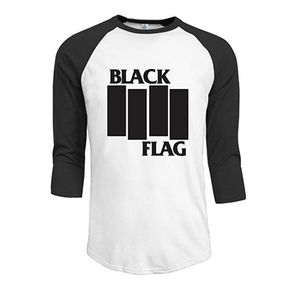Other - SOLD Black Flag Raglan 3/4 Sleeve MEN XL
